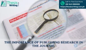 The Importance of Publishing Research in the Journal